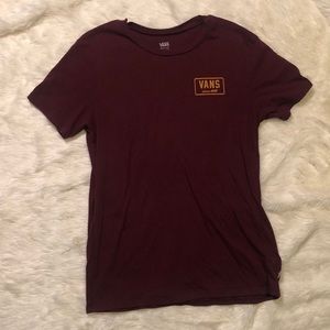 maroon vans t-shirt